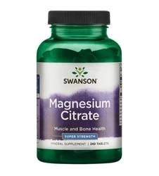 Swanson - Cytrynian Magnezu 240 tabletek