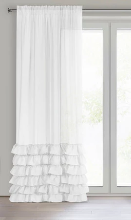 FIRANA GOTOWA DOLLY NA TAŚMIE 140 X 250 CM BIAŁY