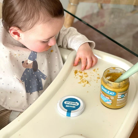 Smileat, BIO Słoiczek z groszkiem i łososiem, małe kawałki 10m+, 230g