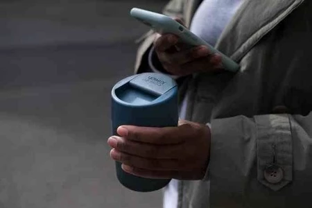 JJ - Kubek podróżny 340ml Sipp™, niebieski