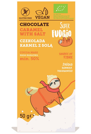 Super Fudgio Czekolada karmel z solą BIO 50 g