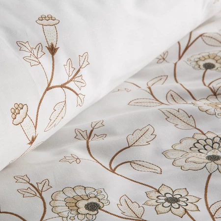 Komplet Pościeli Satynowej Spring 44 140 x 200 cm, Biały