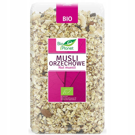 MUSLI ORZECHOWE BIO 600 g - BIO PLANET