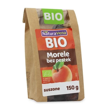 MORELE SŁODKIE SUSZONE BIO 150 g - NATURAVENA KRÓTKA DATA 2025-11-30