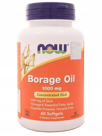 NOW - Borage oil 1000MG 60 kaps