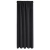 ZASŁONA GOTOWA D91 PARISA NA TAŚMIE 140 X 270 CM CZARNY