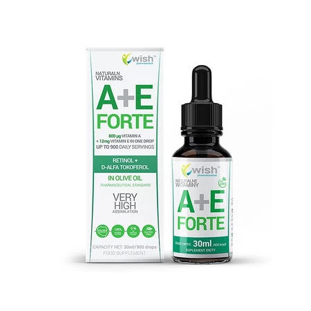 Wish Naturalna Witamina A+E Forte w kroplach 30ml