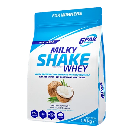 6PAK MILKY SHAKE WHEY  1800g COCONUT