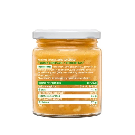 Smileat, BIO Słoiczek z ryżem i indykiem z warzywami, małe kawałki 10m+, 230g