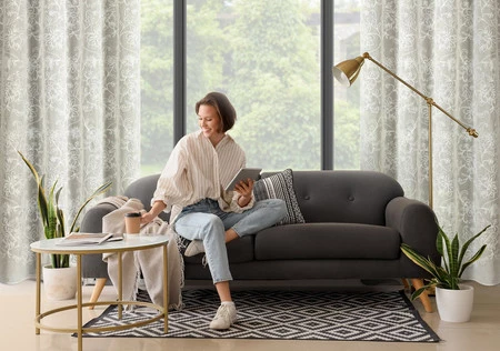 Zasłona ZAS/LILY/BEŻ 140X250 PRZELOTKI