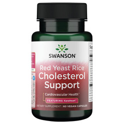 SWANSON Red Yeast Rice Cholesterol Support 60 kaps.