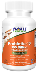 NOW FOODS Probiotic-10 - 100 Bilion (60 kaps.)