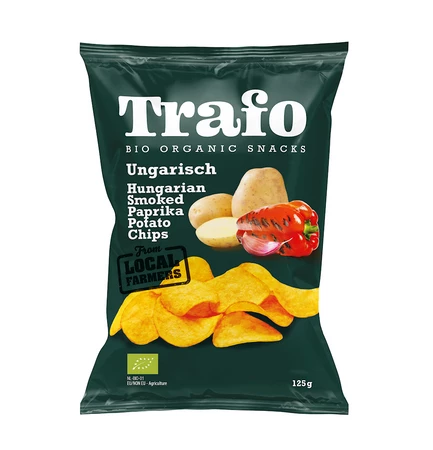 CHIPSY ZIEMNIACZANE Z PAPRYKĄ WĘDZONĄ BIO 125 g - TRAFO