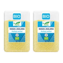 Zestaw 2x Bio Planet − Kasza jaglana bezglutenowa BIO − 2 kg