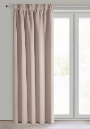 ZASŁONA GOTOWA LOGAN NA TAŚMIE 135 X 270 CM PUDROWY RÓŻ