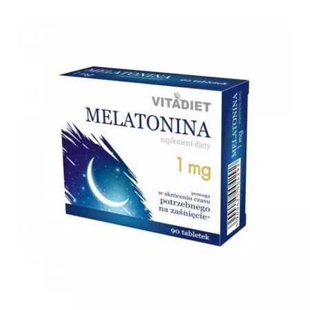 VITADIET Melatonina 1 mg na bezsenność 300 tabl.