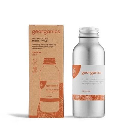 Georganics, Olej do płukania ust, Orange, 100 ml
