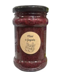 Miody Dworskie Miód z jagodami 380g