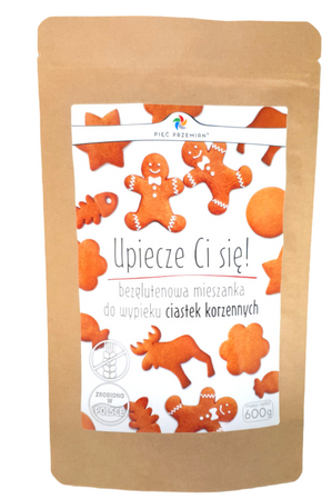PIĘĆ PRZEMIAN Mieszanka na ciastka korzenne bezglutenowa 600g KRÓTKA DATA 2026-10-10
