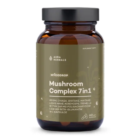 Aura Herbals Mycodrop, Mushroom Complex 7 w 1 - 60 kaps.