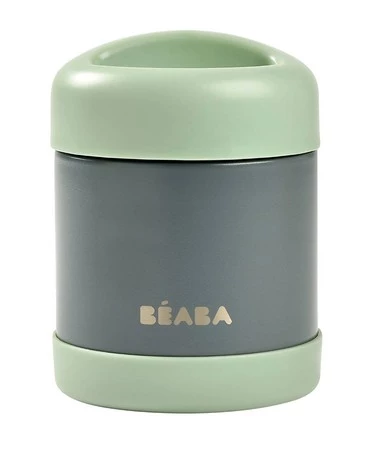 Beaba Pojemnik-termos obiadowy ze stali nierdzewnej z hermetycznym zamknięciem 300 ml Mineral grey/Sage green