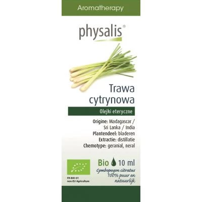 OLEJEK ETERYCZNY TRAWA CYTRYNOWA 10 ml - PHYSALIS