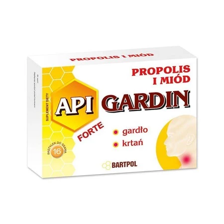 Bartpol Api Gardin Propolis Miód 16 Tabl. KRÓTKA DATA 2025-11-30