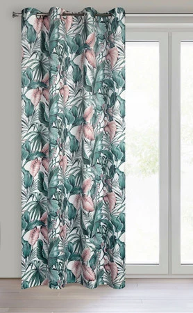 ZASŁONA GOTOWA MADERA 140 X 250 CM ZIELONY