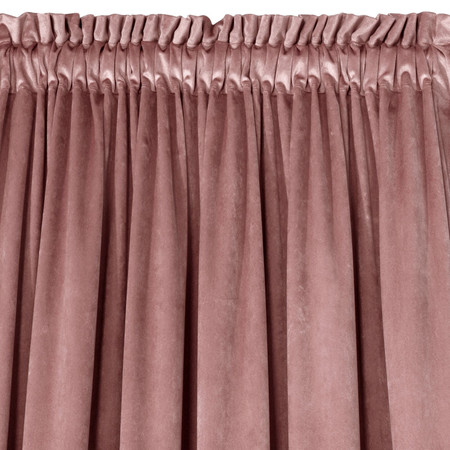 ZASŁONA GOTOWA D91 ROSA NA TAŚMIE 135 X 300 CM CIEMNORÓŻOWY