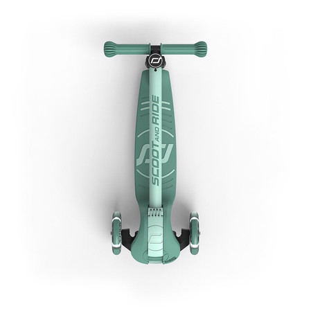 SCOOTANDRIDE Highwaykick 3S Hulajnoga z systemem sterowania 2w1 i kółkami LED składana 3+ Forest