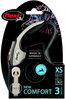 FLEXI NEW COMFORT Smycz taśmowa XS / 3m czarna