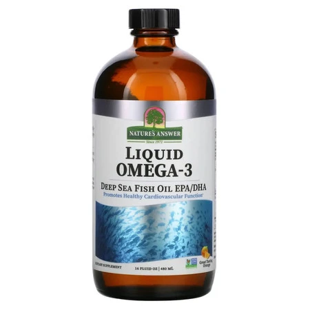 NATURE'S ANSWER Liquid Omega-3 Deep Sea Fish Oil EPA/DHA (480 ml)