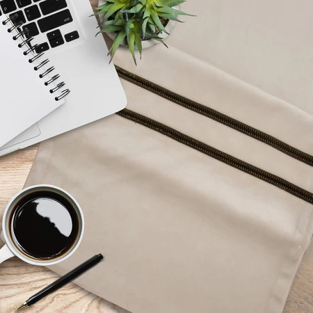 OBRUS GLEN 4 35 X 180 CM KREMOWY