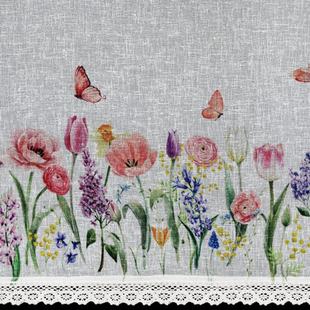 FIRANA GOTOWA BELLA NA TAŚMIE 150 X 30 CM BIAŁY