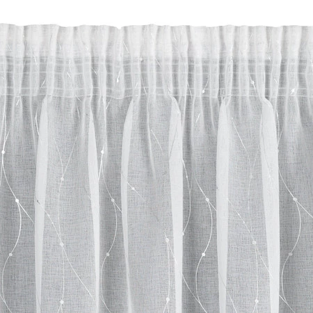 FIRANA GOTOWA ARLENA NA TAŚMIE 140 X 270 CM BIAŁY