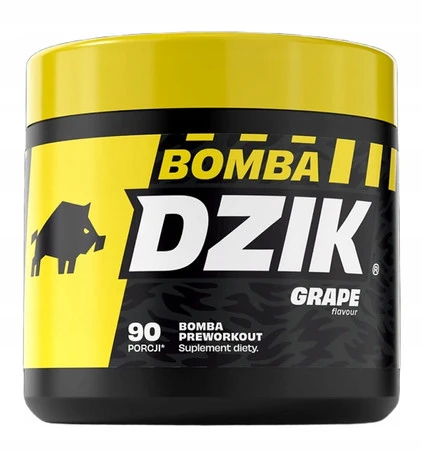 DZIK BOMBA przedtreningówka 300g smak winogrono