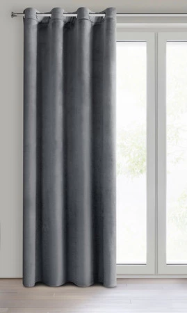 ZASŁONA GOTOWA DARLA 140 X 250 CM GRAFITOWY