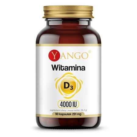 Yango Witamina D3 4000 IU na wsparcie odporności 90 kaps.