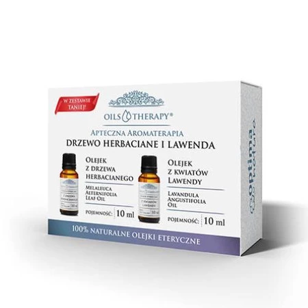Optima Natura Zestaw Aptecznej Aromaterapii Drzewo Herbaciane i Lawenda  2 x 10 ml