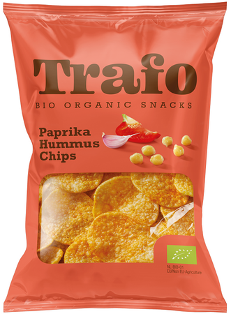 CHIPSY Z CIECIERZYCY O SMAKU PAPRYKOWYM BEZGLUTENOWE BIO 75 g - TRAFO