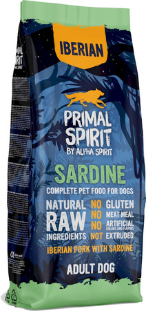Primal Spirit Iberian Sardine - półwilgotna karma dla psa - 12kg