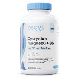 Osavi Cytrynian Magnezu + B6, 375mg + 4.2mg - 180 kaps. - Nabea.pl