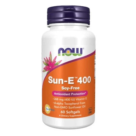 Now Foods Witamina E Sun-E™ 400  60 kaps.