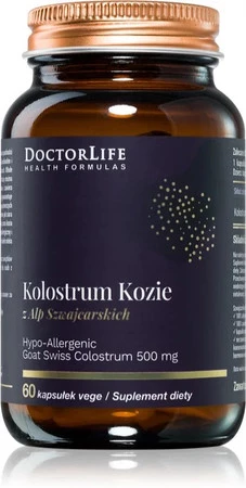 Kolostrum Kozie 500mg suplement diety 60 kapsułek