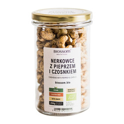Orzechy Nerkowca z Pieprzem i Czosnkiem Bezglutenowe Fair Trade BIO 250 g