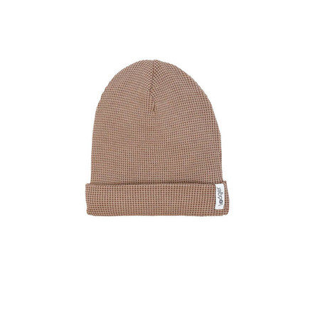 Lodger Czapeczka bawełniana brązowa Ciumbelle Beige 6-12 m