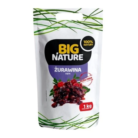 Big Nature Żurawina Cięta 1 kg