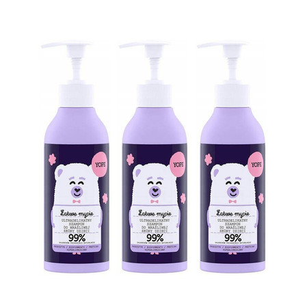 Zestaw: 3x Yope - Ultradelikatny szampon do mycia wrażliwej skóry dzieci 300ml