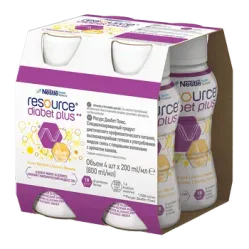 RESOURCE Diabet Plus smak wanilia 4 x 200ml