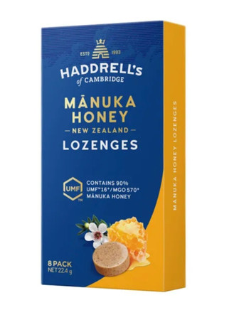 Haddrell's Original Pastylki do ssania z miodem Manuka MGO570+ 22,4 g